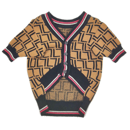 Wool Dog Sweater – High-Collar Knit