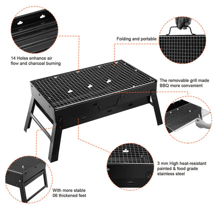 Portable Foldable BBQ  Charcoal Grill