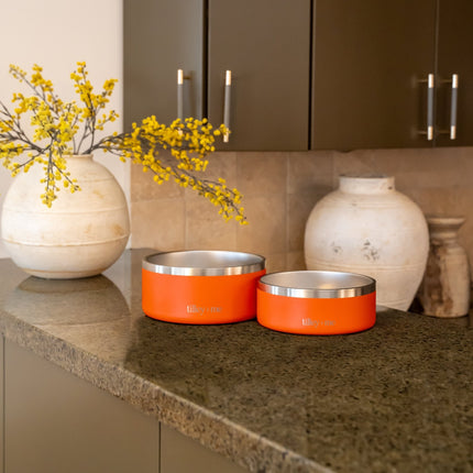 Tilley + Me Stainless Steel Pet Bowl - 32 oz & 64 oz