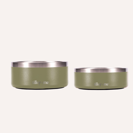 Tilley + Me Stainless Steel Pet Bowl - 32 oz & 64 oz