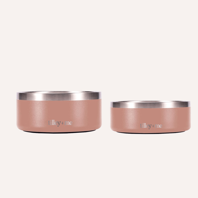 Tilley + Me Stainless Steel Pet Bowl - 32 oz & 64 oz