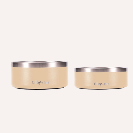 Tilley + Me Stainless Steel Pet Bowl - 32 oz & 64 oz