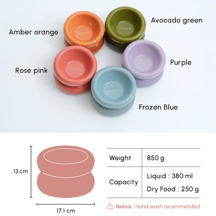 Soufflé Pet Bowl – Rose Pink