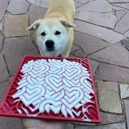 Love eMat – Heart Design Enrichment Lick Mat