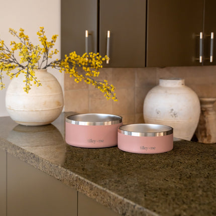 Tilley + Me Stainless Steel Pet Bowl - 32 oz & 64 oz