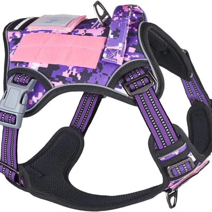 Tactical No-Pull Dog Harness with Top Handle - Reflective