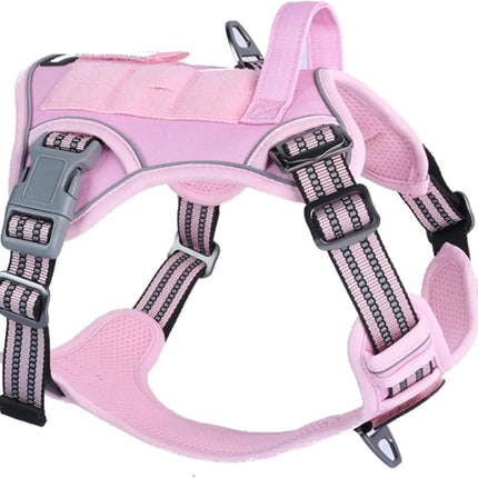 Tactical No-Pull Dog Harness with Top Handle - Reflective