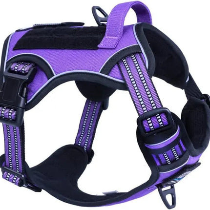 Tactical No-Pull Dog Harness with Top Handle - Reflective