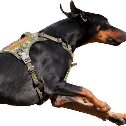 Tactical No-Pull Dog Harness with Top Handle - Reflective
