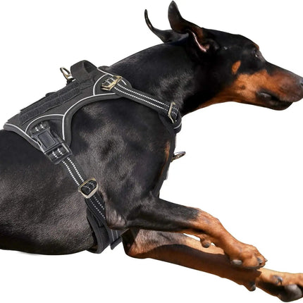 Tactical No-Pull Dog Harness with Top Handle - Reflective