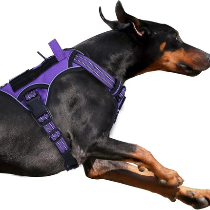 Tactical No-Pull Dog Harness with Top Handle - Reflective