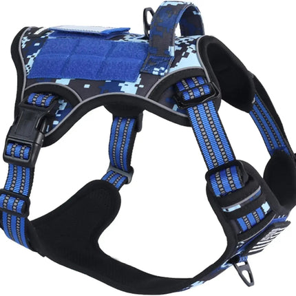Tactical No-Pull Dog Harness with Top Handle - Reflective