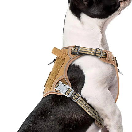 Tactical No-Pull Dog Harness with Top Handle - Reflective