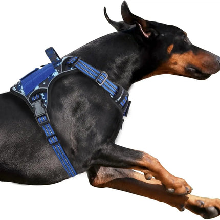 Tactical No-Pull Dog Harness with Top Handle - Reflective