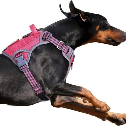 Tactical No-Pull Dog Harness with Top Handle - Reflective