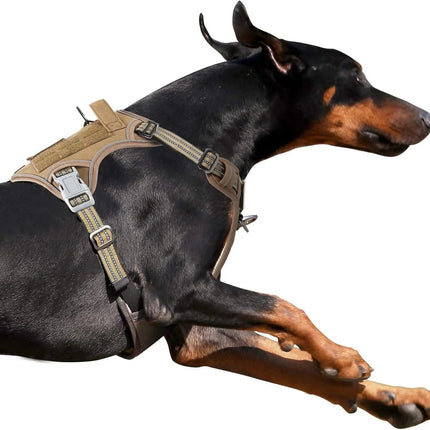 Tactical No-Pull Dog Harness with Top Handle - Reflective