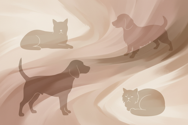 Abstract Pet Silhouette Background