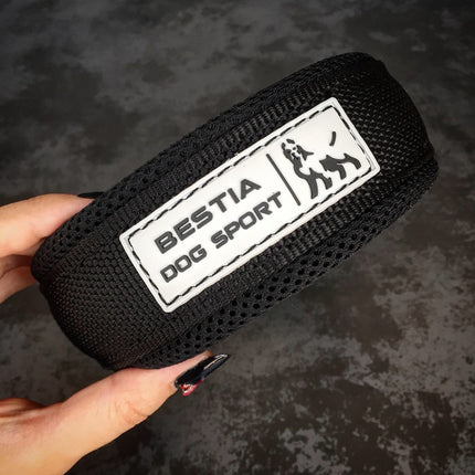 Bestia Heavy-Duty Fast Release Dog Collar in Black