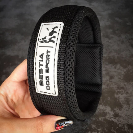 Bestia Heavy-Duty Fast Release Dog Collar in Black