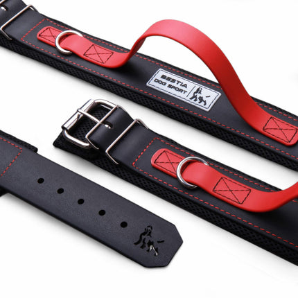 Bestia Dog Sport Handle Collar for Large Breeds, Heavy-Duty with Soft Cushion Interior