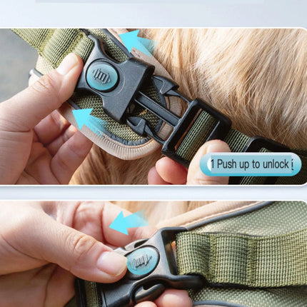 One-click lock security upgrade mechanism on a product with text instructions.