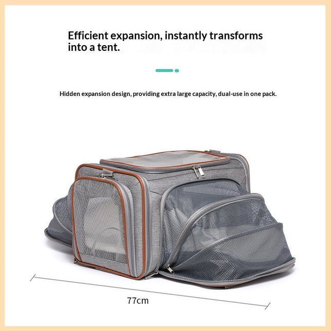 HB PET Expandable Pet Travel Carrier Bag
