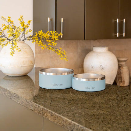 Tilley + Me Stainless Steel Pet Bowl - 32 oz & 64 oz