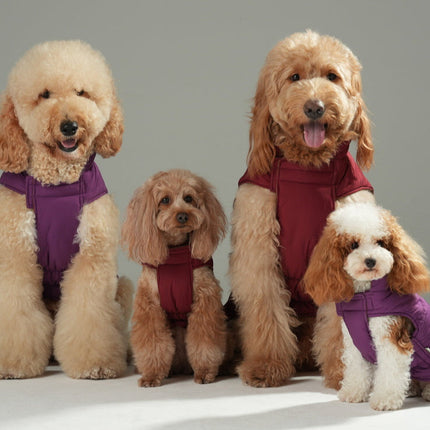 Reversible Dog Vest Jacket – Purple Caramel
